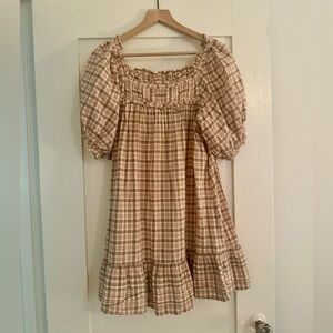 DÔEN summer plaid dress